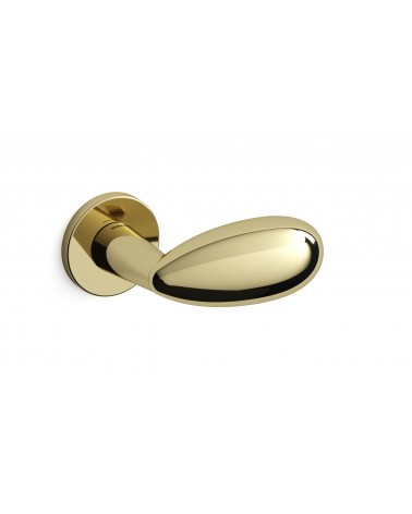 Polished gold door handle Mandelli Led design handle
