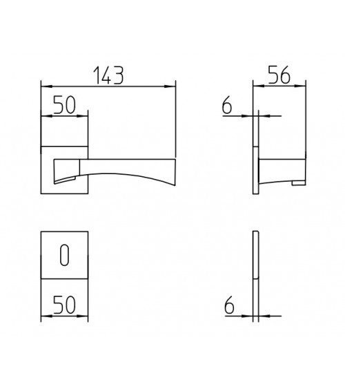 Mandelli Life door handle design handle colour 2