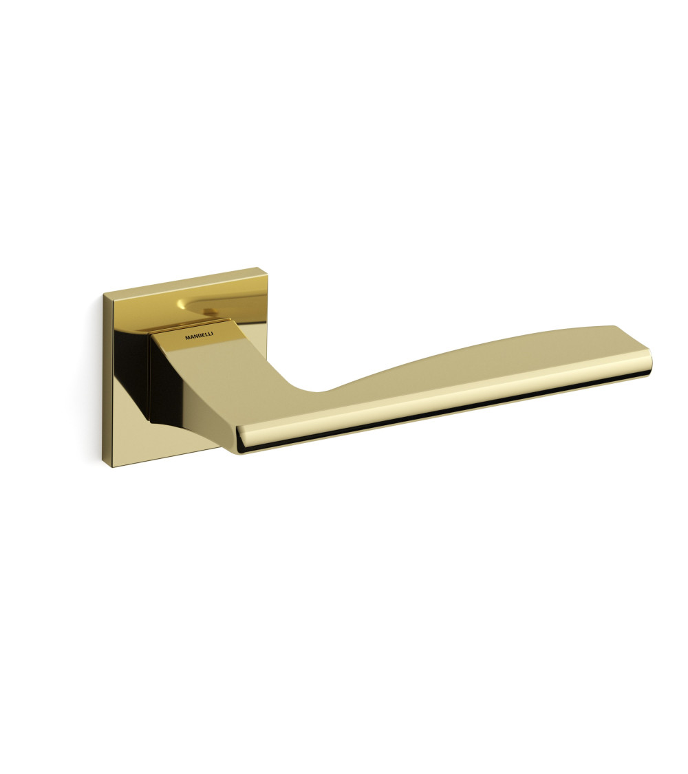 Polished gold Mandelli Link designer door handle