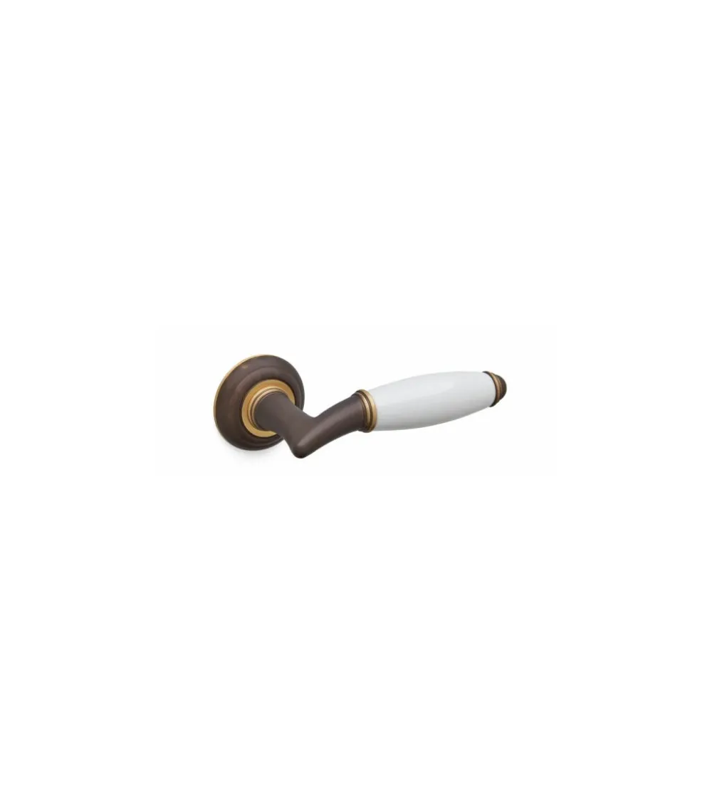 Sculpture bronze door handle Mandelli Melody design handle