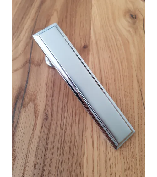 Mandelli Kuki door handle satin chrome designer handle