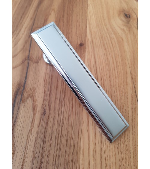 Mandelli Kuki door handle satin chrome designer handle