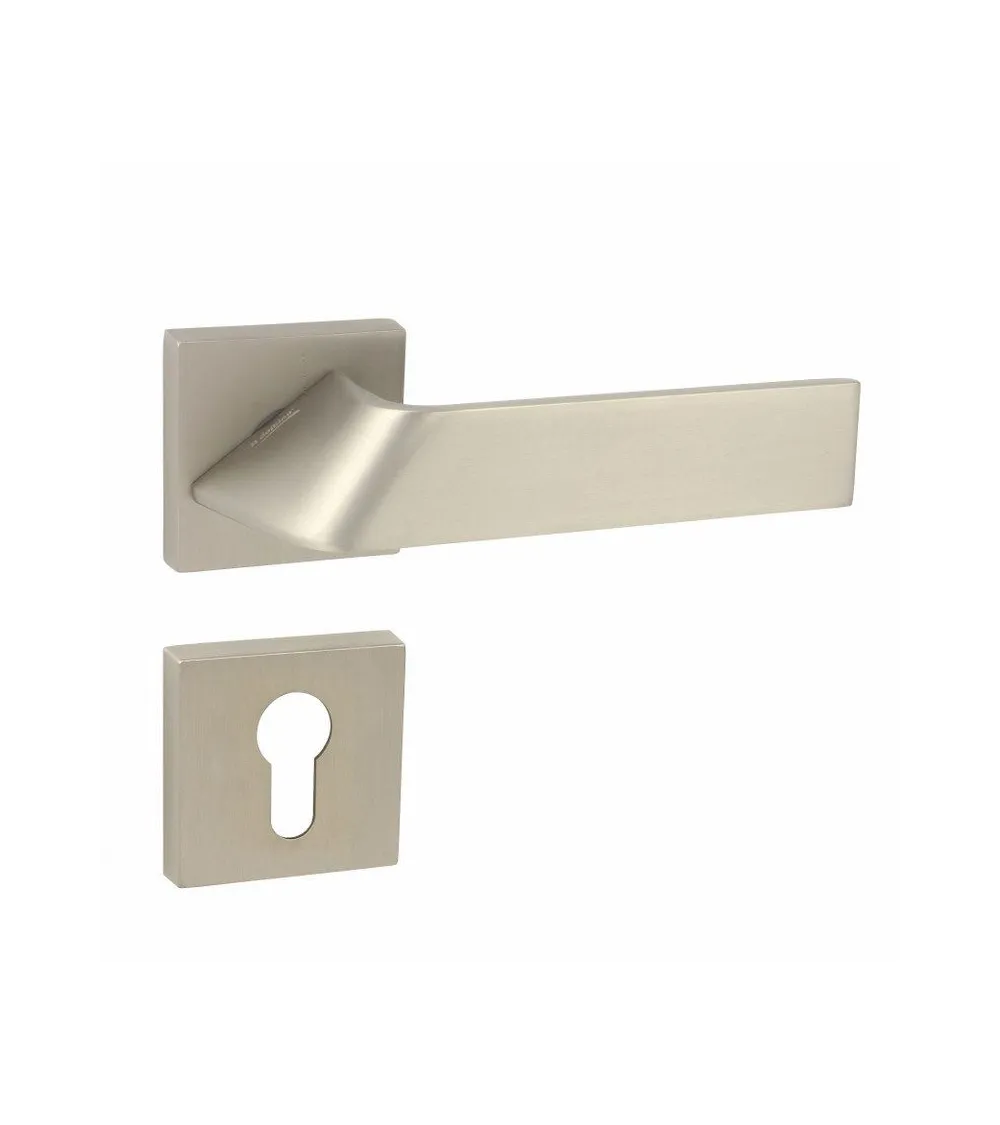 Buzz QR door handle with key rosette I - designer ironmongery