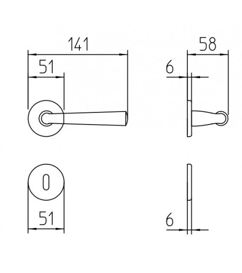 Mandelli Special door handle design handle colour 1