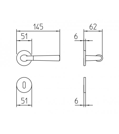 Mandelli Start door handle design handle colour 1