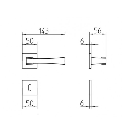 Mandelli Telis door handle design handle colour 4