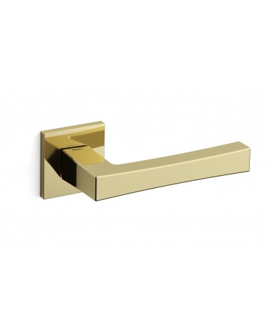 Polished gold Mandelli Telis door handle designer handle