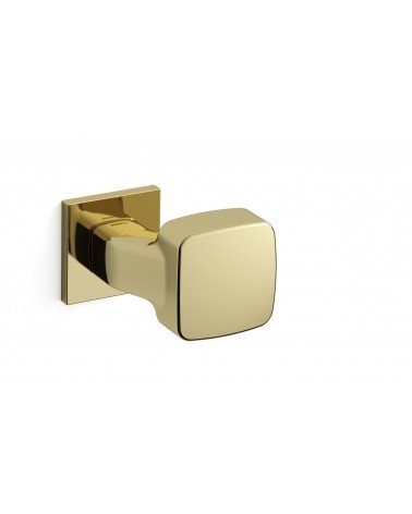 Polished gold Mandelli Carrè door knob designer handle