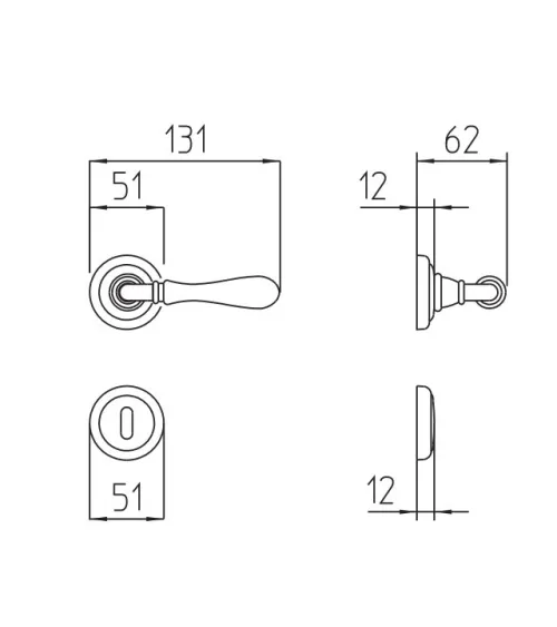 Mandelli Gou door handle designer handle colour 2