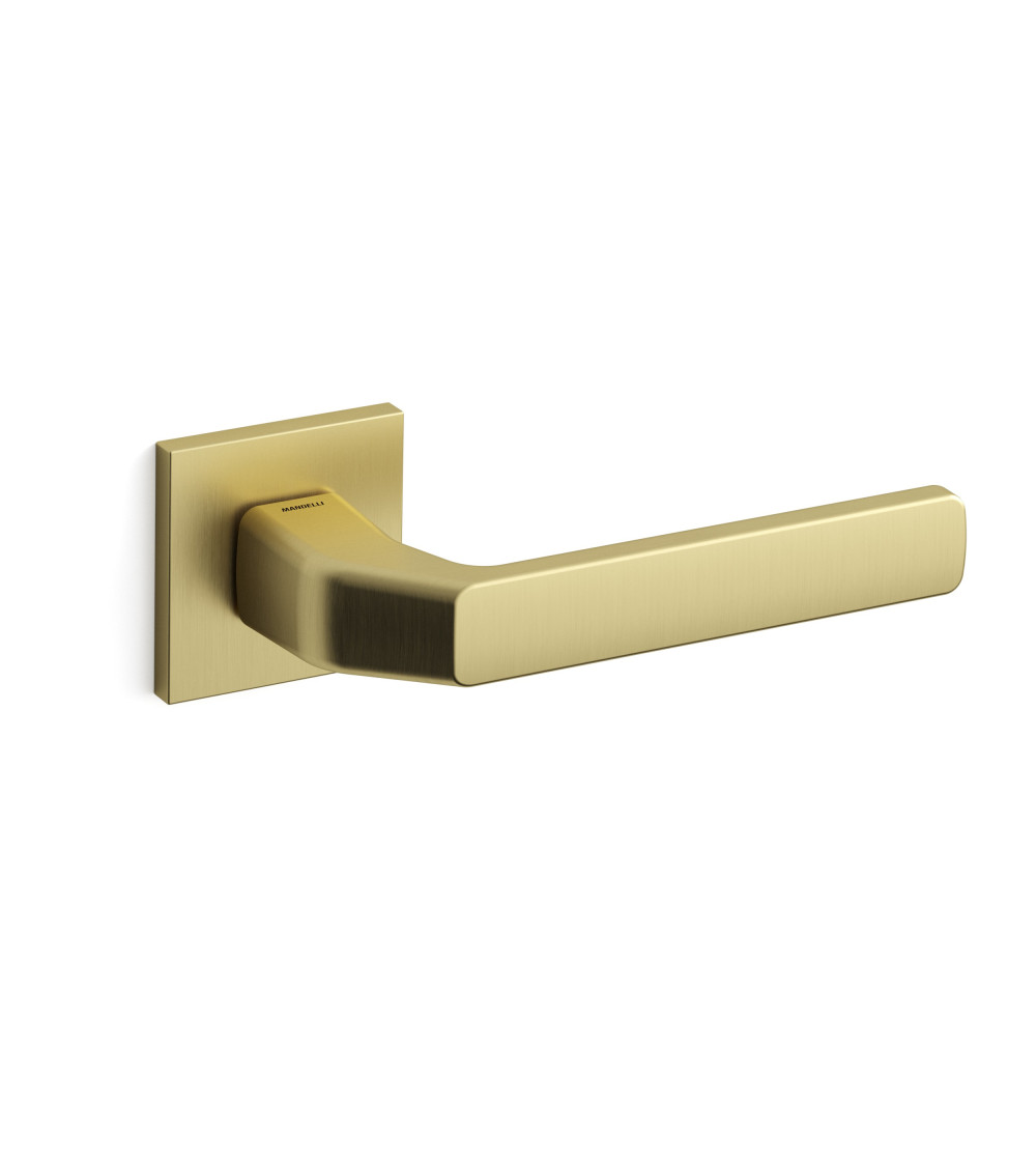 Mandelli Fenix door handle matt gold design hardware
