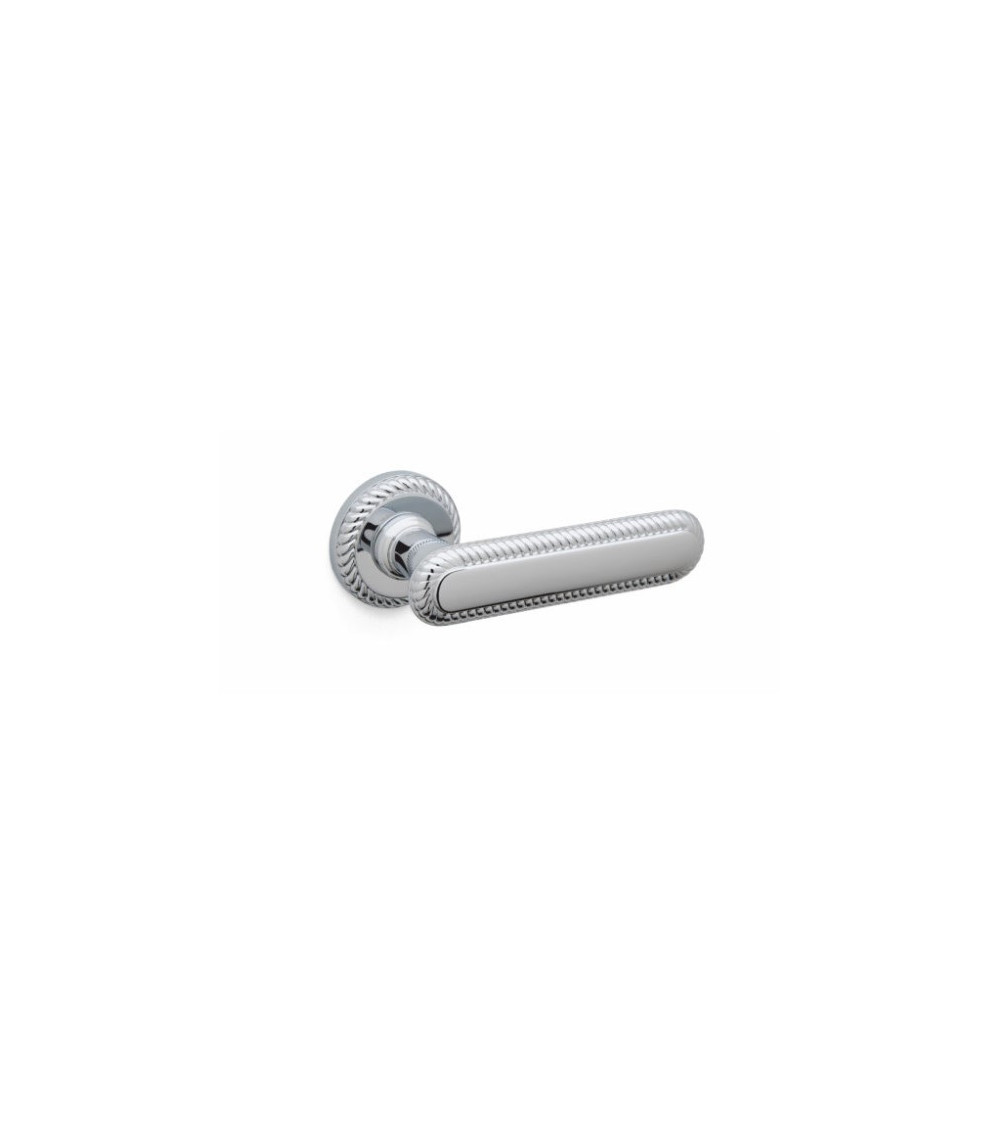 Polished chrome door handle Mandelli Coco designer handle