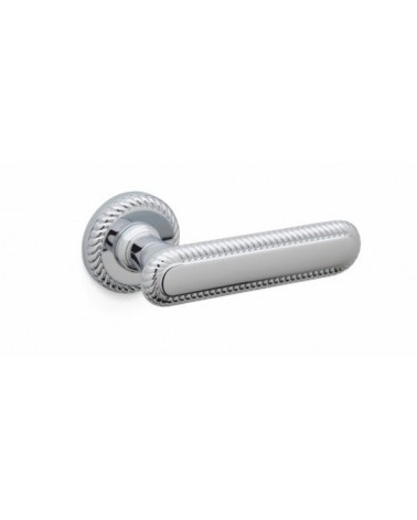 Polished chrome door handle Mandelli Coco designer handle