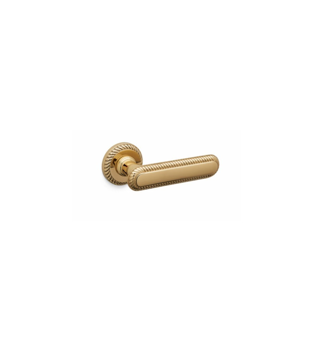 Polished gold Mandelli Coco door handle designer handle