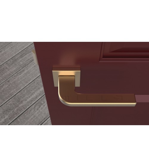 Matt gold ISMENA door handle designer handle