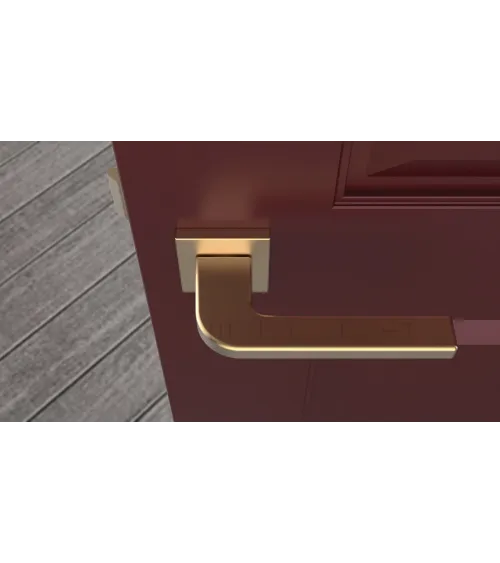 Matt gold ISMENA door handle designer handle