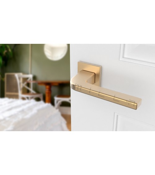 Matt gold ISMENA door handle designer handle