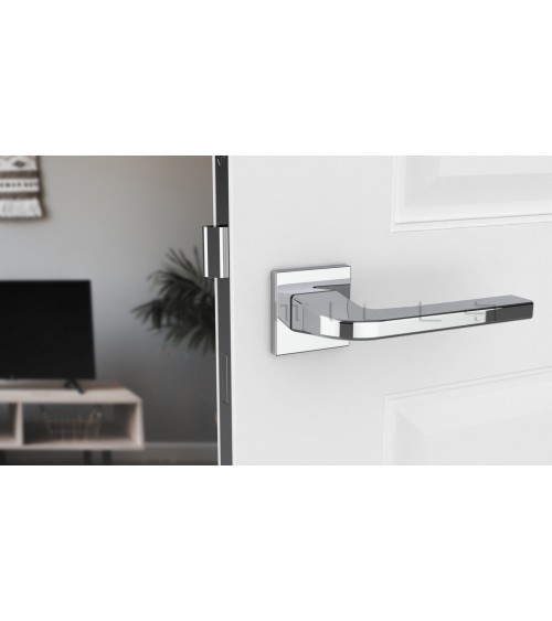 Polished chrome ISMENA door handle designer handle