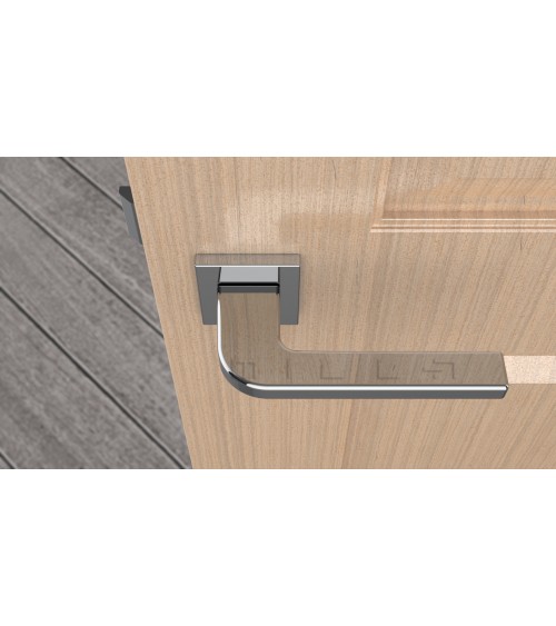 Polished chrome ISMENA door handle designer handle