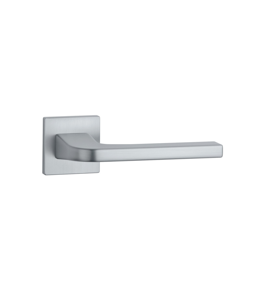 Satin chrome ISMENA door handle designer handle