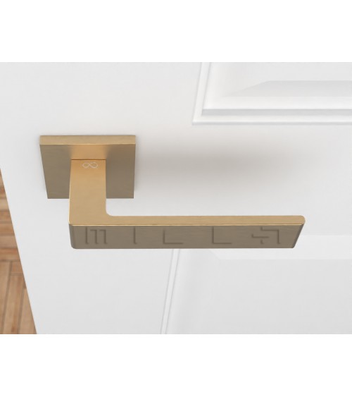 Matt gold Apollo door handle designer handle