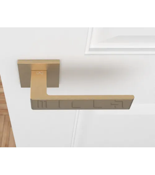 Matt gold Apollo door handle designer handle