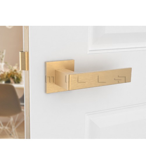 Matt gold Apollo door handle designer handle