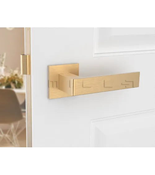 Matt gold Apollo door handle designer handle