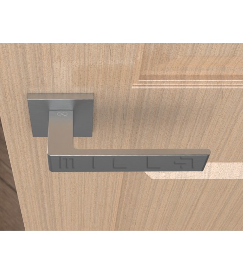 Brushed chrome Apollo door handle designer handle