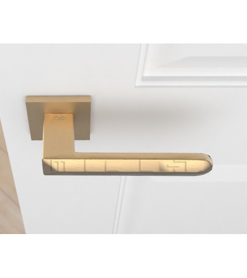 Matt gold BOHEMA door handle - designer handle