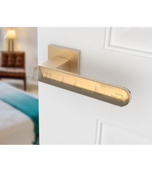 Matt gold BOHEMA door handle - designer handle