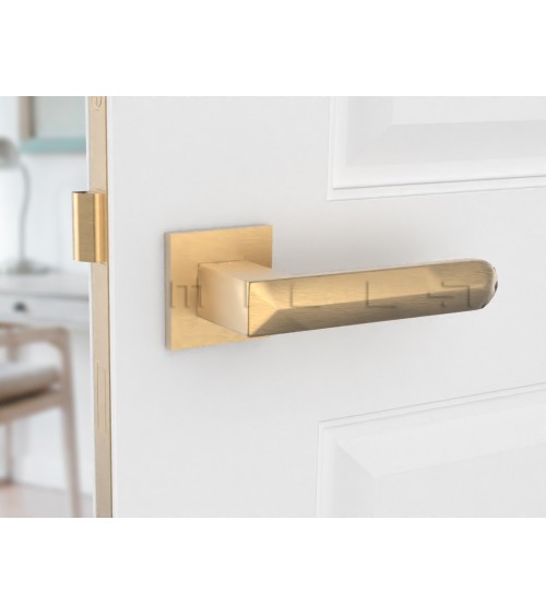 Matt gold BOHEMA door handle - designer handle