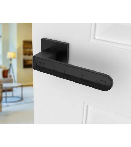 Bohema contemporary square Zamak door handle - design handle