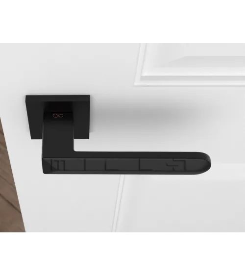 Bohema contemporary square Zamak door handle - design handle