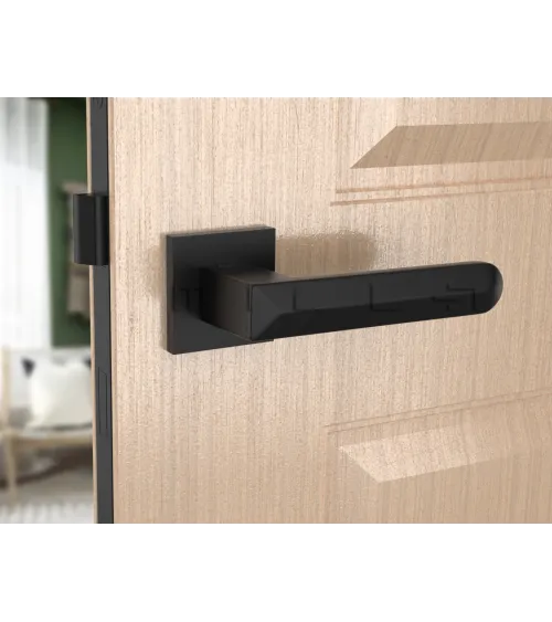 Bohema contemporary square Zamak door handle - design handle