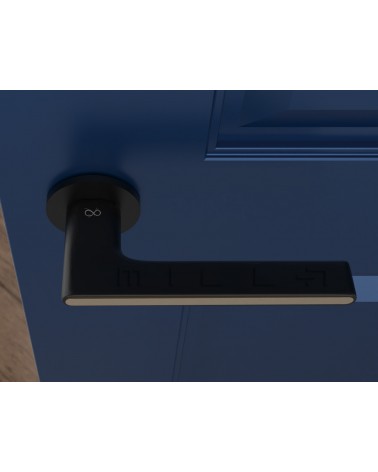 Ferrara modern round Zamak door handle