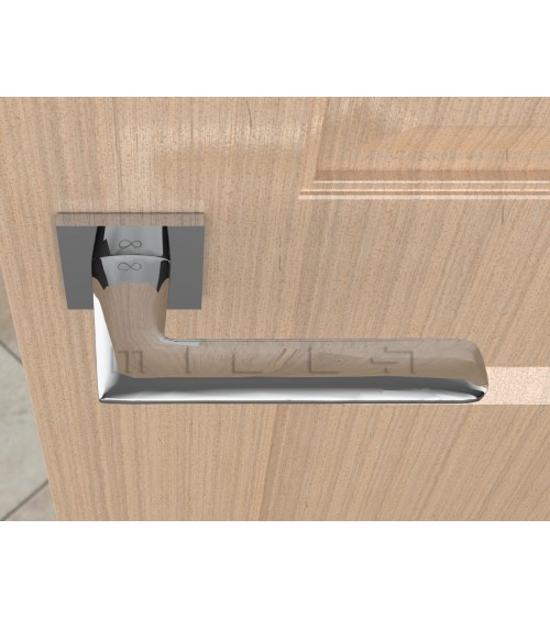 GIULIA brushed chrome line door handle design handle