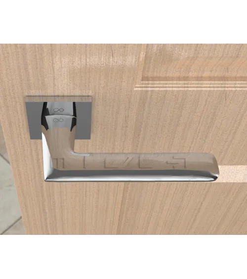 GIULIA brushed chrome line door handle design handle
