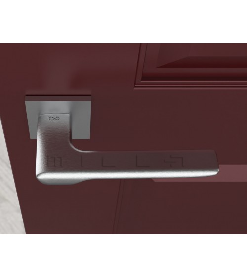 LIGNE brushed chrome door handle design handle