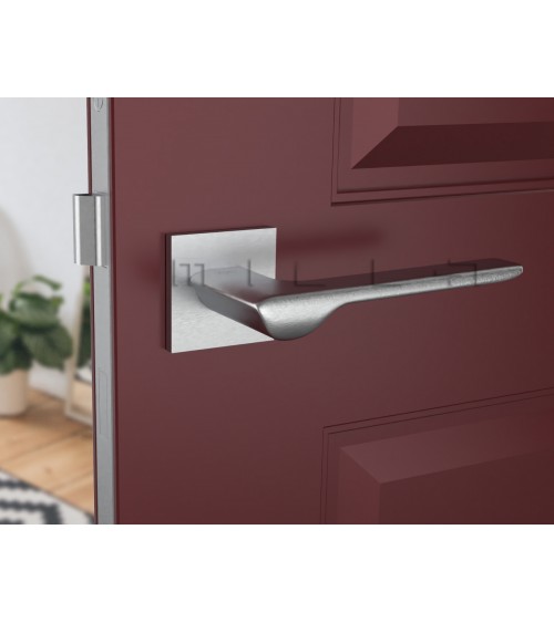 LIGNE brushed chrome door handle design handle