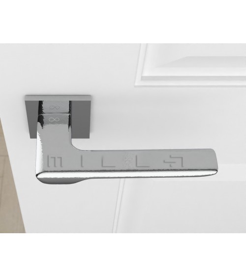 LIGNE polished chrome door handle design handle