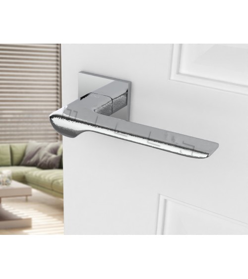 LIGNE polished chrome door handle design handle