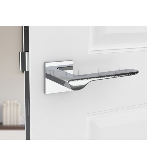 LIGNE polished chrome door handle design handle