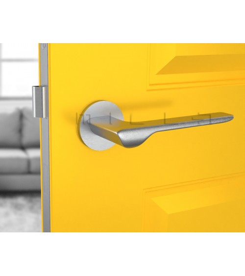 LIGNE brushed chrome door handle design handle