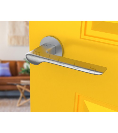 LIGNE brushed chrome door handle design handle