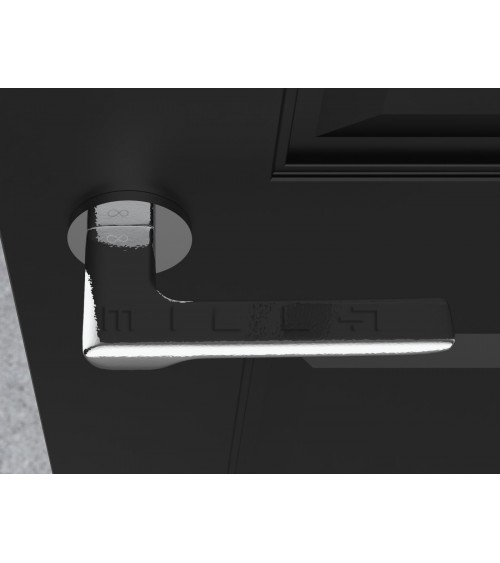 LIGNE polished chrome door handle design handle