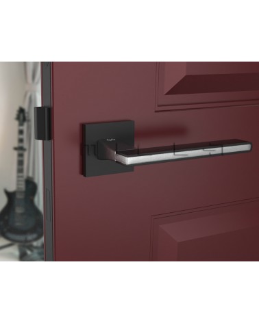NICOLA square black door handle