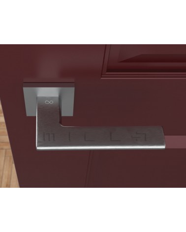 Brushed chrome Shark door handle
