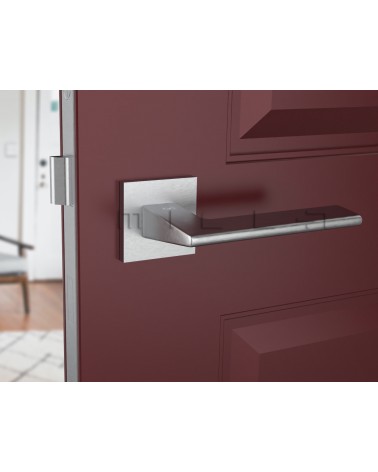 Brushed chrome Shark door handle