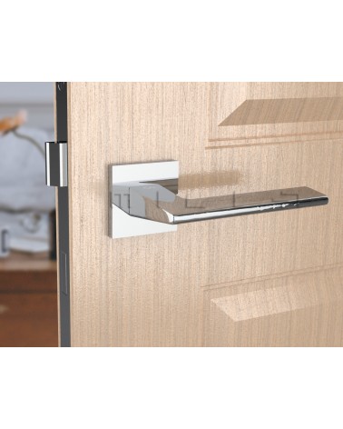 Polished chrome Shark door handle