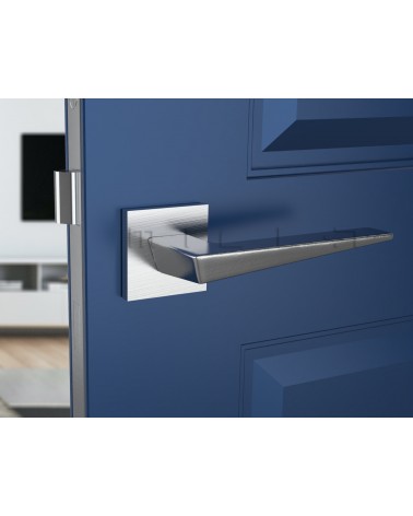 Brushed chrome VEGA door handle - designer handle